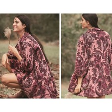 Maeve The Bettina Micro Corduroy Tiered Mini Shirt Dress Size XXS Oversized EUC