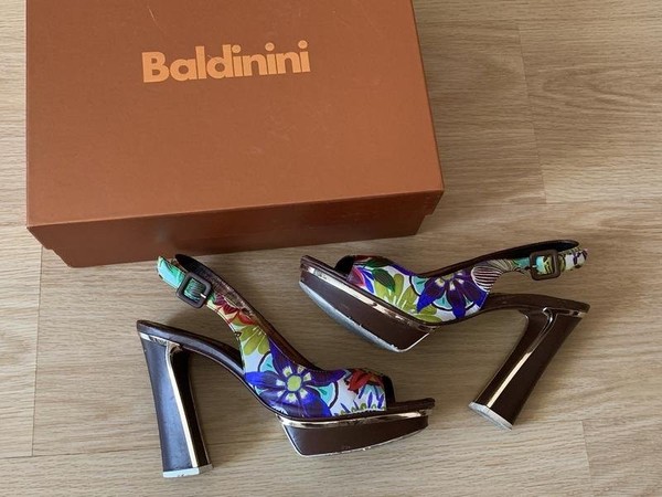 Women Baldinini Heels Multicolor Leather 39