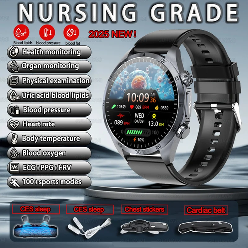 2025 New for HUAWEI Pulse Therapy Smartwatch ECG Uric Acid Blood Oxygen Heart Ra - Picture 8 of 34