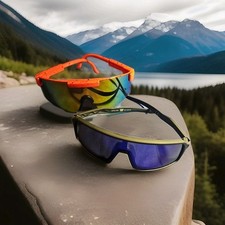 Cycling Glasses UV400 Polarized Sports Sunglasses MTB Running Outdoor Bike 2pair