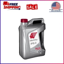 Idemitsu IFG3 High Efficiency Low Friction Synthetic Motor Oil 0W-20, 5 qt