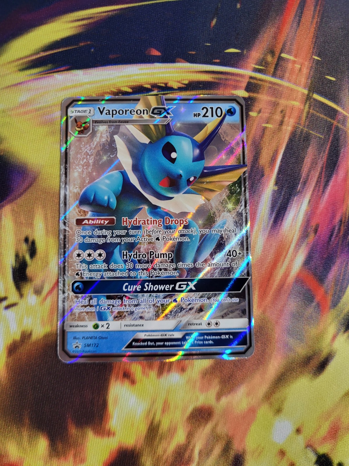 Vaporeon GX Sun & Moon SM Black Star Promo SM172 Pokemon TCG 2019