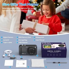 Digital Camera for Kids, WITYEAH 48MP FHD 1080P Point and Shoot Digital Cameras