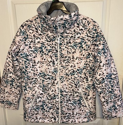 Roxy Snowboard Ski Jacket  Youth Girls Size 14 XL Dry flight Tech Abstract Pink