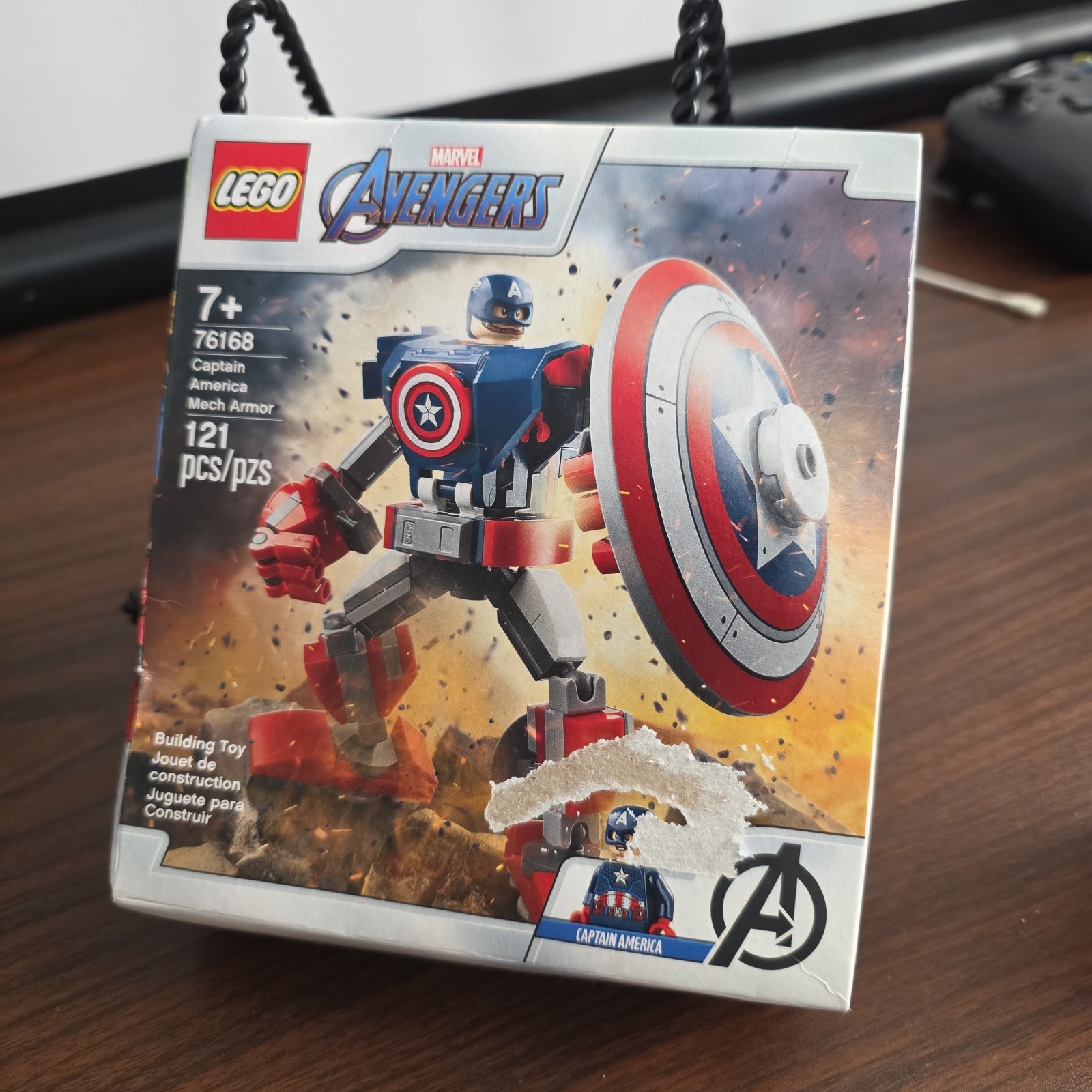 (Scatola Danneggiata) LEGO Marvel 76168: Captain America Mech Armor (Nuovo/Sigillato)