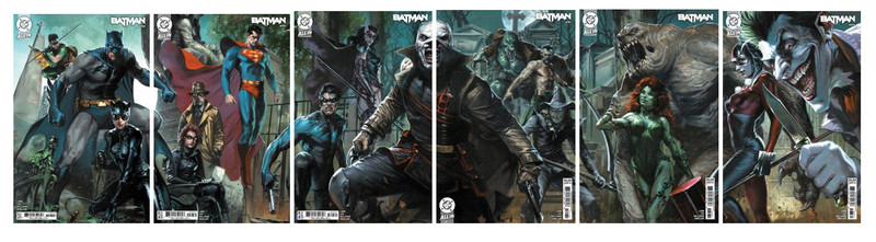 Batman #158 159 160 161 162 163 Dell'Otto COMPLETE CONNECTING COVER Set 2025-26