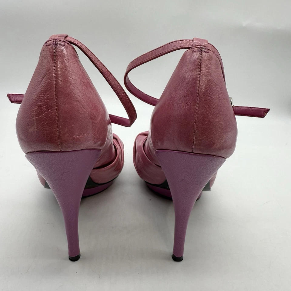 Sandalia con lazo rosa BCBGeneration para mujer punta abierta talla 6 B Foto 3 de 4