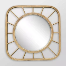 Bamboo Square Kids' Mirror - Pillowfort