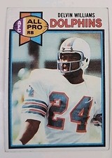 1979 Topps Football Card 370 Delvin Williams Miami Dolphins 