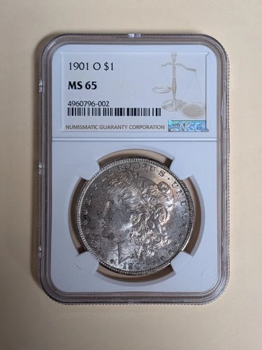 1901-O Morgan Silver Dollar NGC MS65
