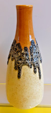 Beautiful Vintage Rare 1970's W German Bay Keramik 22-25 Lava Glaze Vase