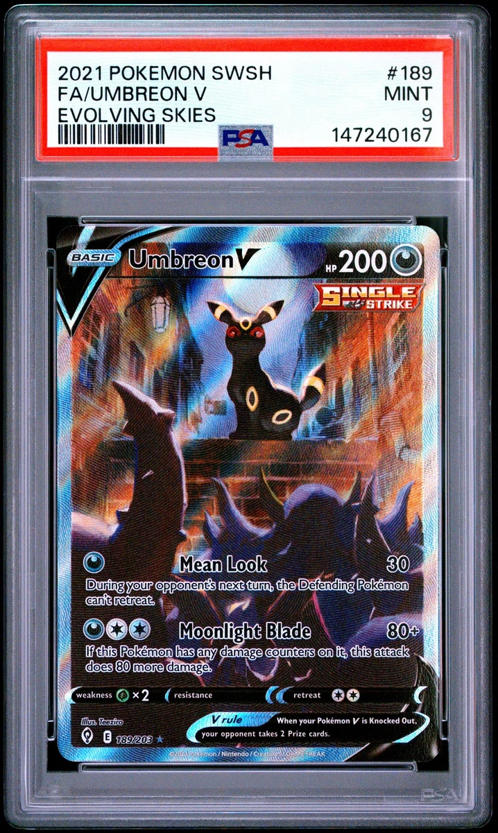 Umbreon V 189/203 SWSH07: Evolving Skies for sale | eBay
