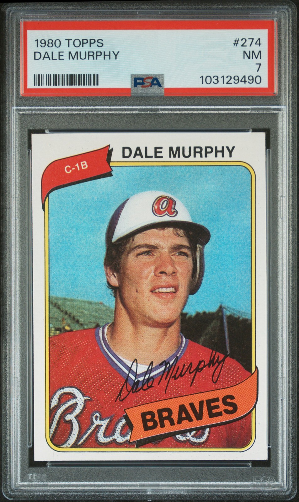 1980 Topps #274 Dale Murphy PSA 7