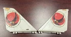 G.I. Joe Skystriker Tail Fin Wing Stabilizer Set Original Parts - 1983 Hasbro