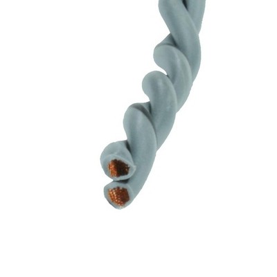 10 Meter Lautsprecherkabel 1,5qmm Verdrillt Grau Kupfer Twisted Pair Auto Kabel
