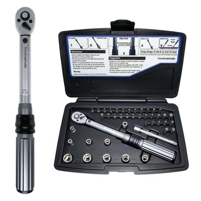 1/4-Inch Drive 20-200 Inch Pound Torque Wrench Kit (2.26-22.6 Nm) for Carbon ...