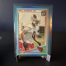 Panini Aqua Prizm Rated Rookie Will Johnson Arizona Cardinals Card #247 /349. rookie card picture