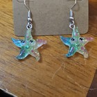 Handcrafted Resin Multicolor Starfish Dangle Earrings Beach Animal Theme — photo 2