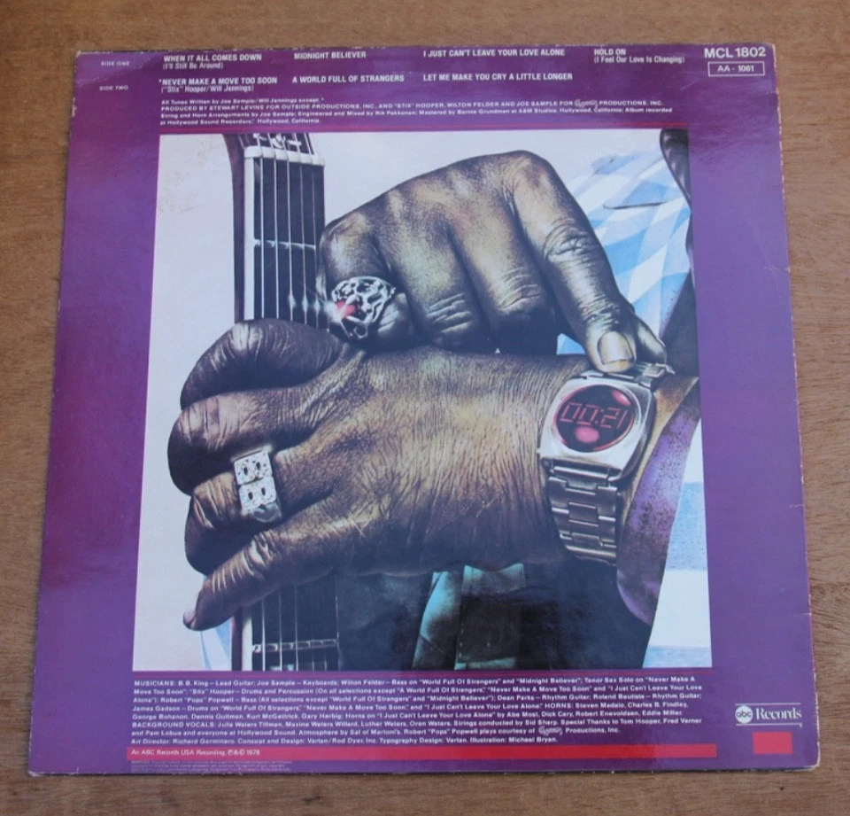 B.B. King - Midnight Believer - 12" 33rpm Black Vinyl - MCA - 1978 - Image 2 of 4