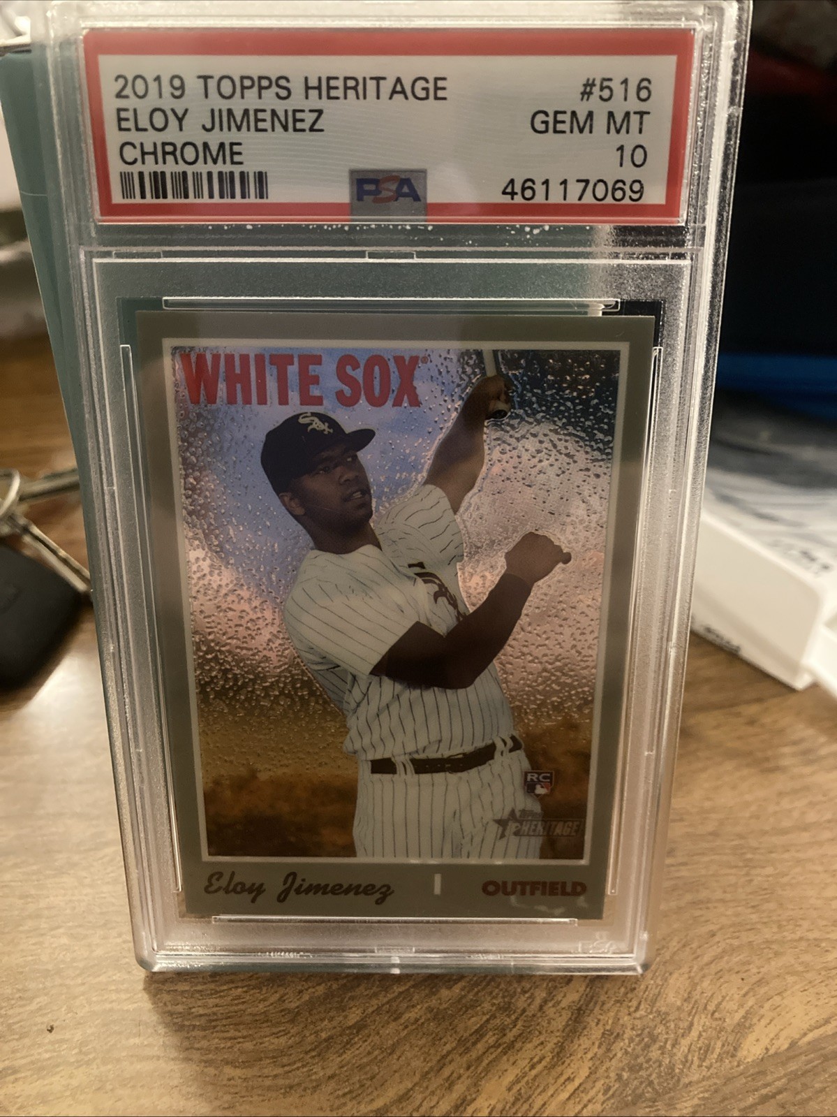2019 Topps Heritage High Number - Eloy Jimenez #THC-516 Chrome /999 (RC)