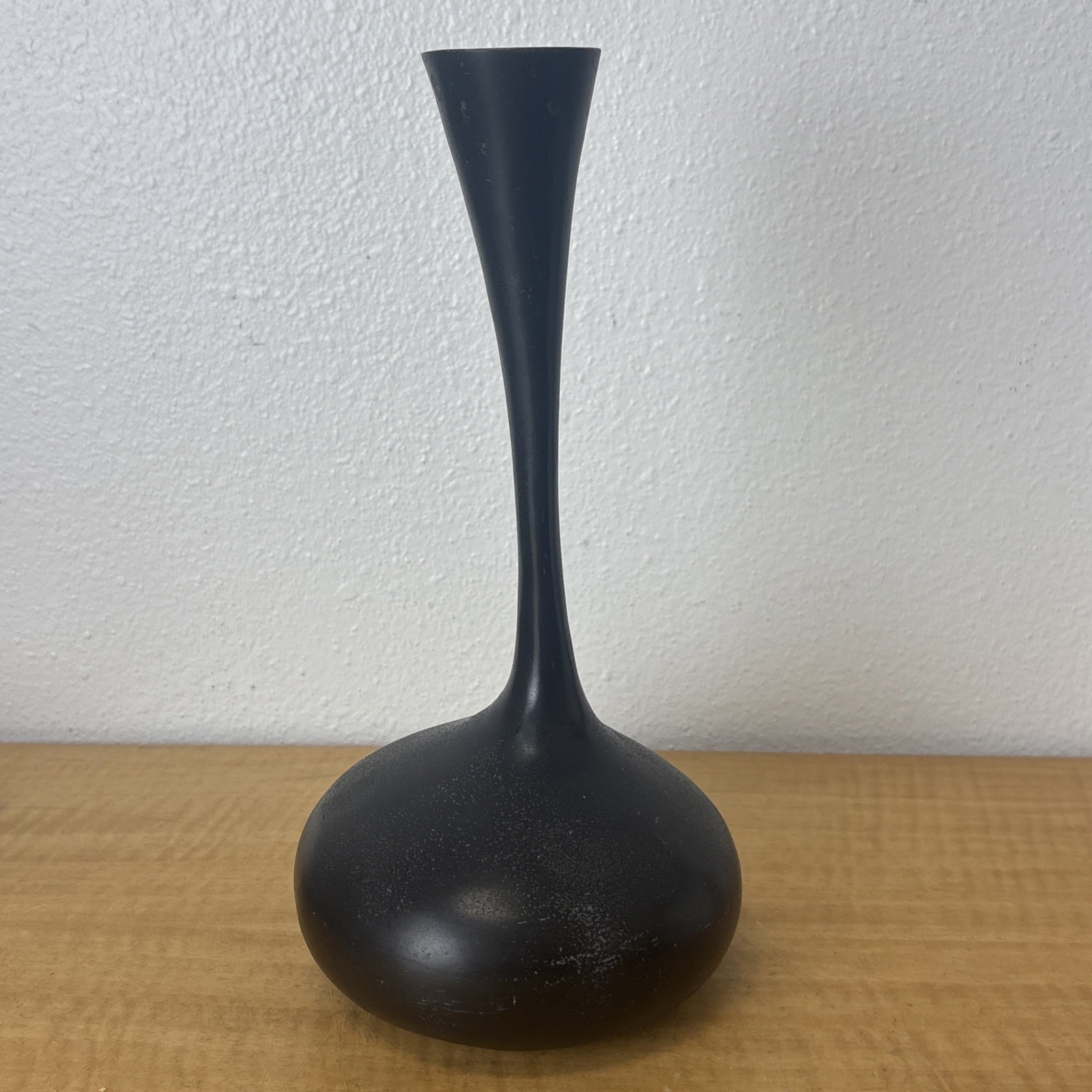 West Elm Unique Black Bud Vase 11.5