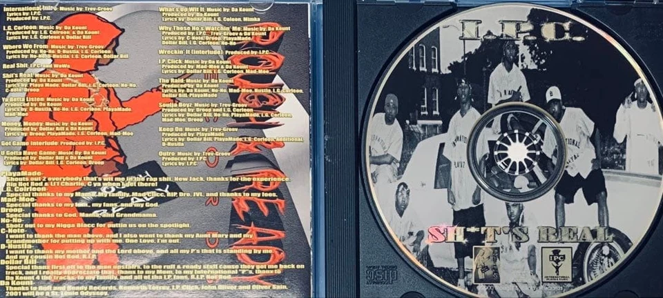I.P.C. Sh*t's Real CD 2000 G-Rap G-Funk St. Louis 17 Tracks Rare Collector - Image 3 of 4