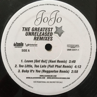 JoJo - The Greatest Unreleased Remixes 12