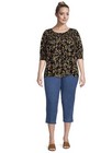Just My Size Medium Stonewash Pull On Cropped Pants W/Snap Hem Size 1X NWT — photo 7