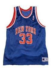 Patrick Ewing New York Knicks Vintage 1990  s Champion Replica Jersey Size 48