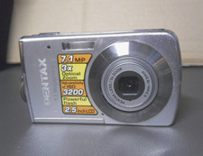 UNTESTED Pentax Optio M30 7MP Digital Camera Silver Digicam y2k Retro Vintage c9