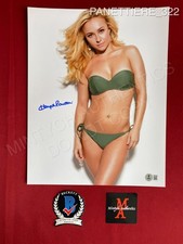 Hayden Panettiere autographed signed 11x14 photo model pose Beckett COA