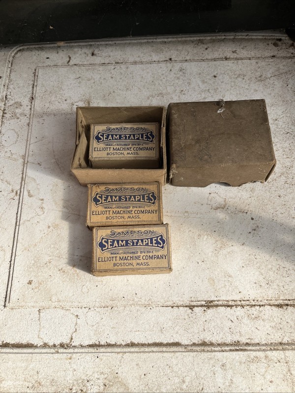 Vintage SAMPSON Seam Staples Size One, Two And Three NOS