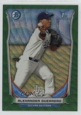2014 Bowman Prospects Chrome Green Wave Refractor 3/25 Alex Guerrero #BCP106 3y4