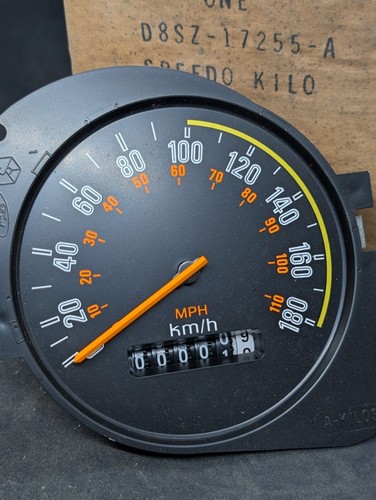 NOS 1978 FORD THUNDERBIRD DASH GAUGE SPEEDOMETER KILOMETER D8SZ-17255A - Picture 7 of 18