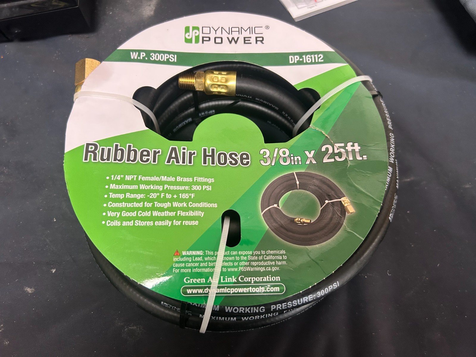 heavy-duty-3-8-x-25-ft-rubber-air-hose-300-psi-ebay