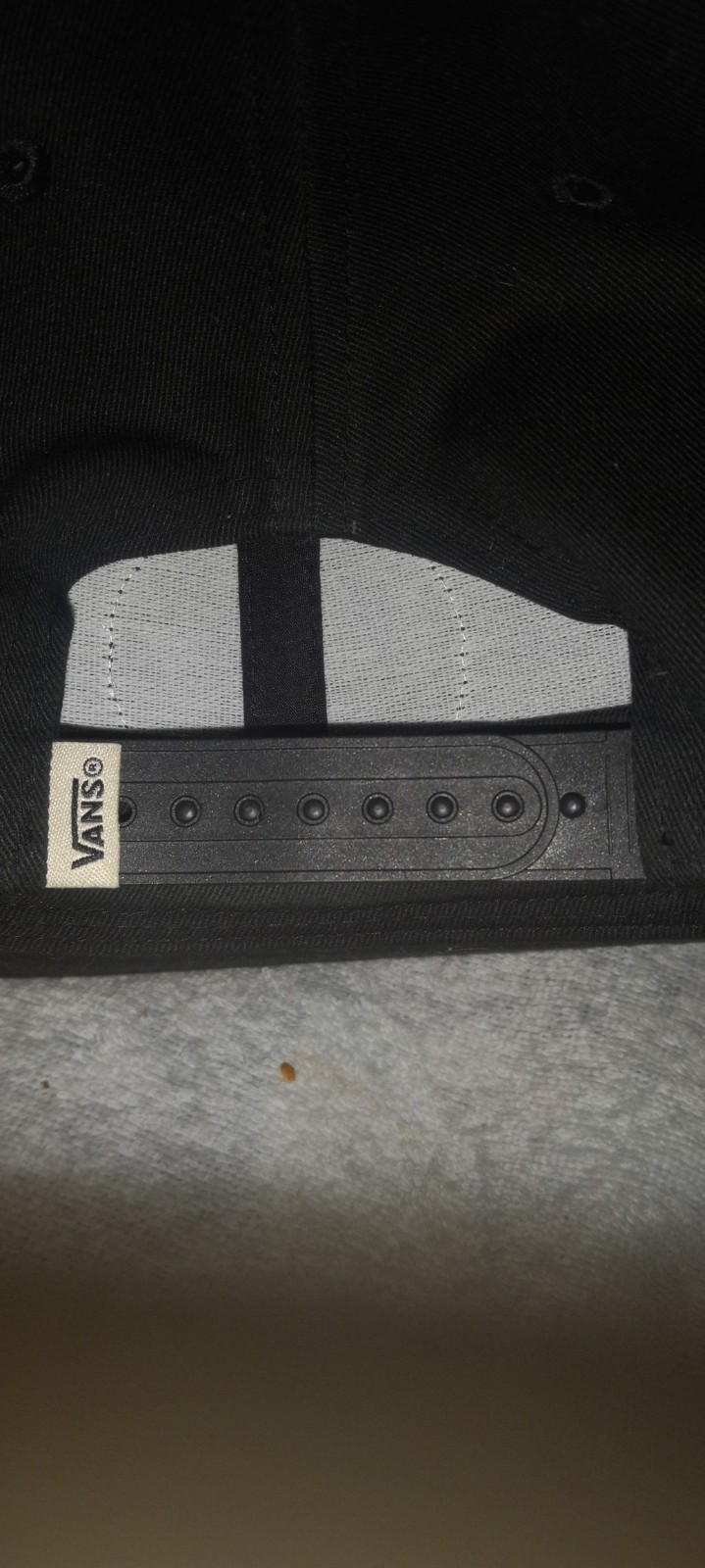 Vans Black Logo Patch Snapback Hat - image 3