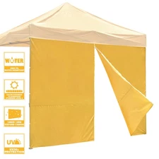 InstaHibit Privacy Sidewall Zipper UV30+ Fits 10x10ft Canopy Outdoor 1 Piece