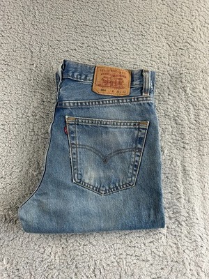 Levis 504 Herren Jeans Blau Straight Fit W33 FR42/44 L32 #LEV2416