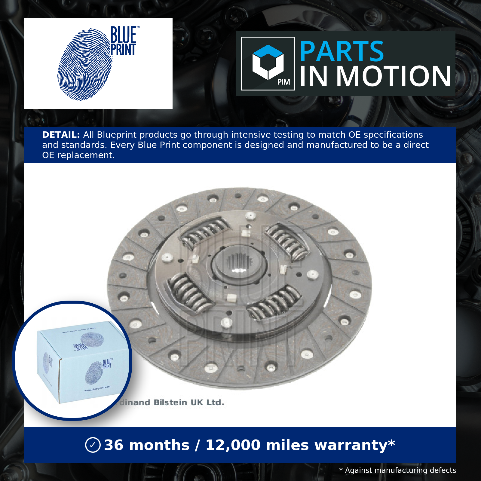 Clutch Centre Plate 190mm ADK83130 Blue Print Friction 2240086G00 2240086G40 New
