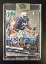2023 Bowman University Chrome Olu Fashanu Pro Athletes Direct Auto Penn State