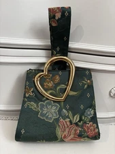 Edie Parker Heart Wristlet Clutch