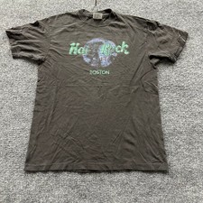Hard Rock Cafe T Shirt Mens Size L Black Boston Vintage Single Stitch USA Made