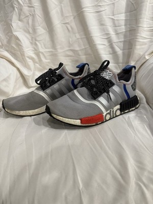 Adidas NMD_R1 Logo Print Athletic Shoes Sneakers Size 7 Women s