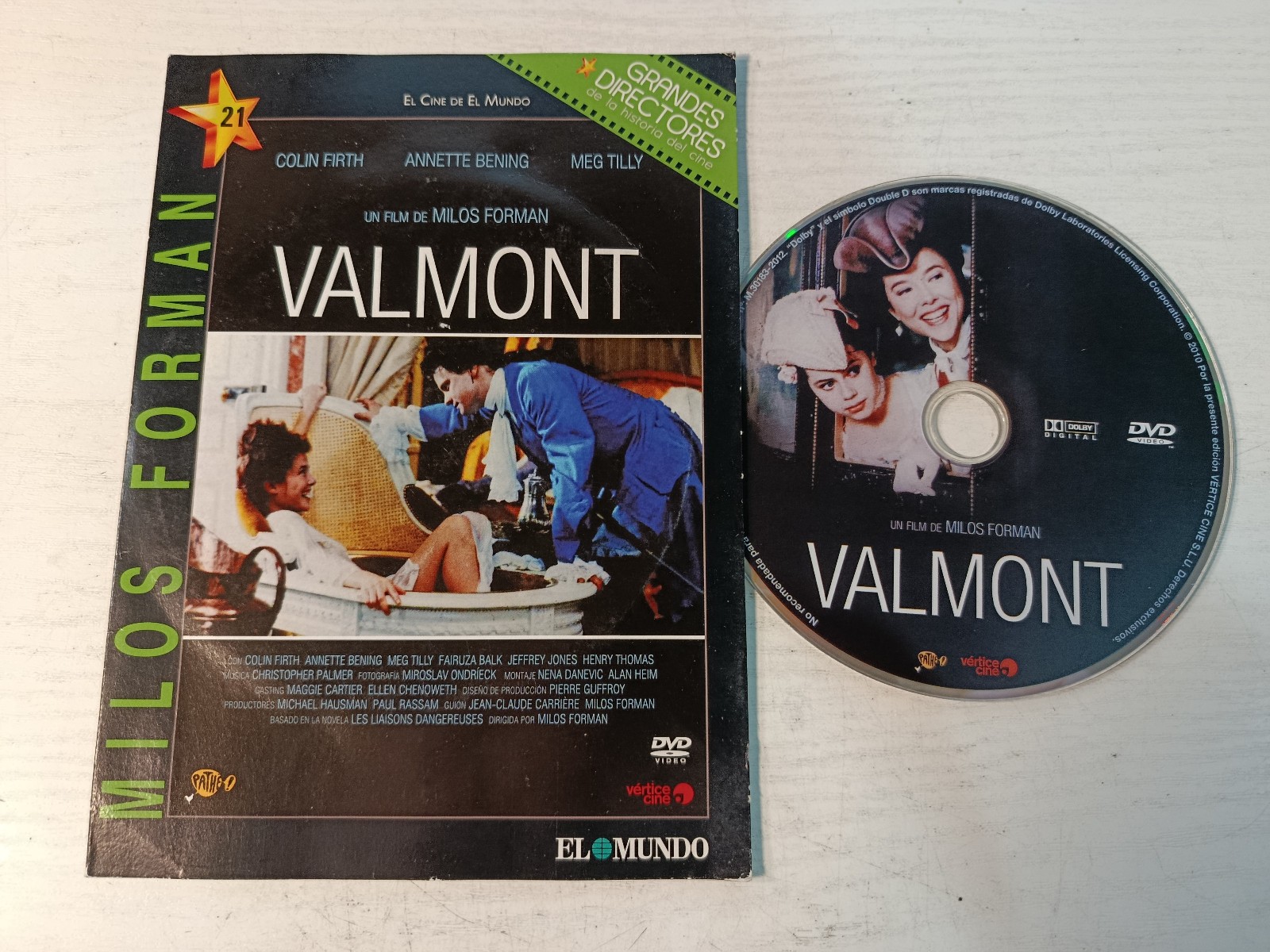Valmont Milos Forman Colin Firth Annette Bening - DVD Region 2 Spanish English
