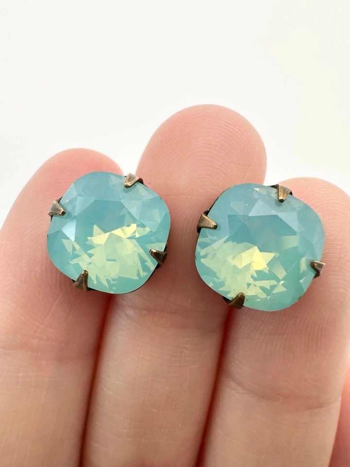 Серьги-постеры с кристаллами Swarovski от Liz Palacios - Изображение 2 из 4