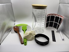 Sourdough Starter Glass Jar 120ml and Accessories Kit