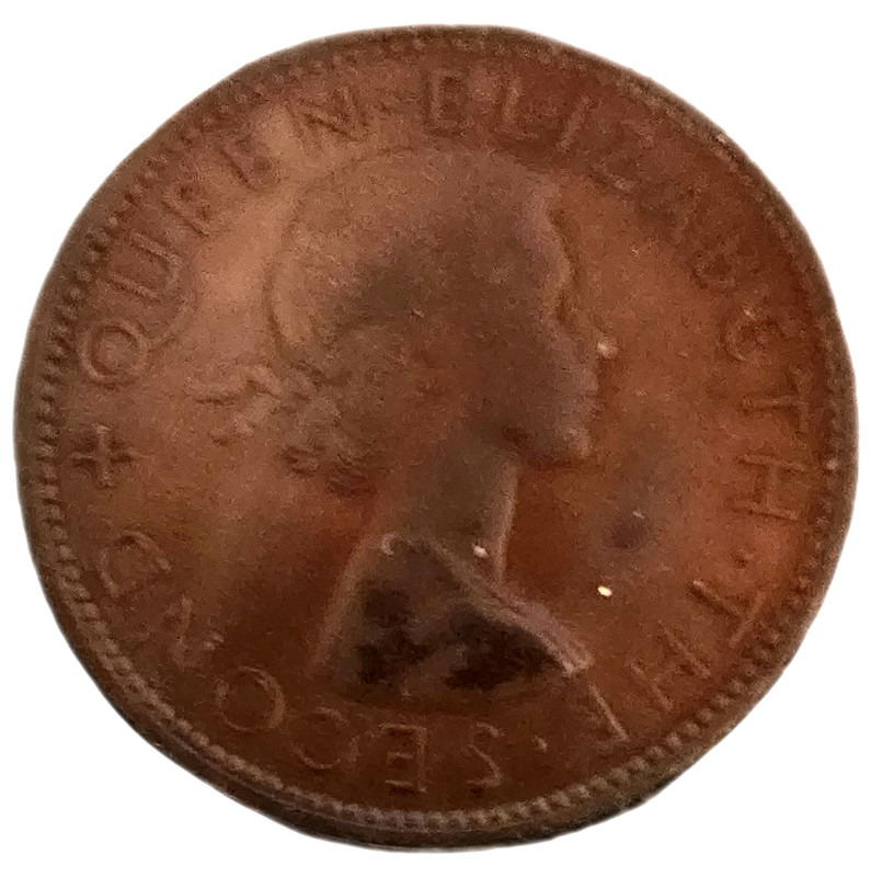 1 NEW ZEALAND PENNY 1D - 1958 -NEW ZEALAND some Red still present A.1