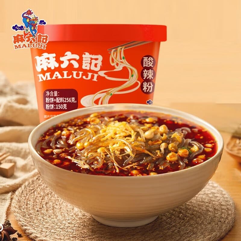 Fideos Vermicelli Instantáneos Ma Liu Ji Hot & Sour - Auténtico Sabor Sichuan
