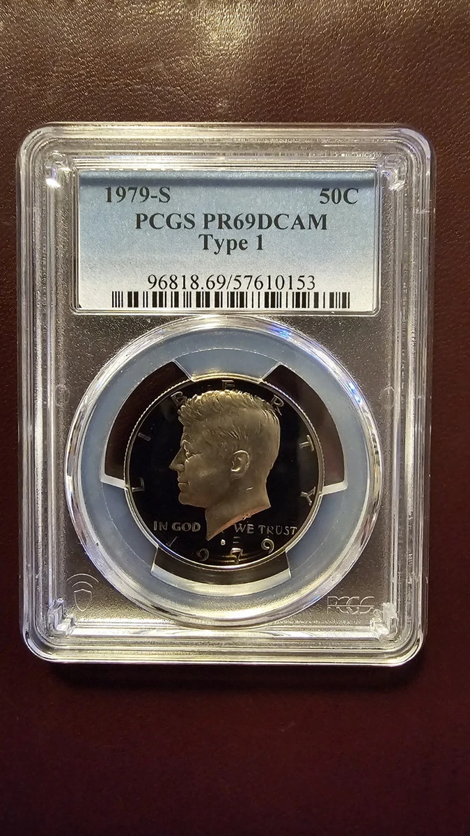 PCGS Certified PR 69 Graded 1979 Kennedy US Half Dollars (1964-Now