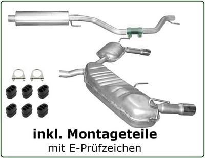 Auspuff Set Opel Signum 2.0 2.2 Direct 3.0 3.2 V6 CDTi Turbo Mitteltopf Endtopf